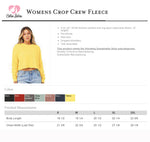 Brentwood Sunshine Chainstitch Luxe Crop Crew Fleece - MAUVE - Womens