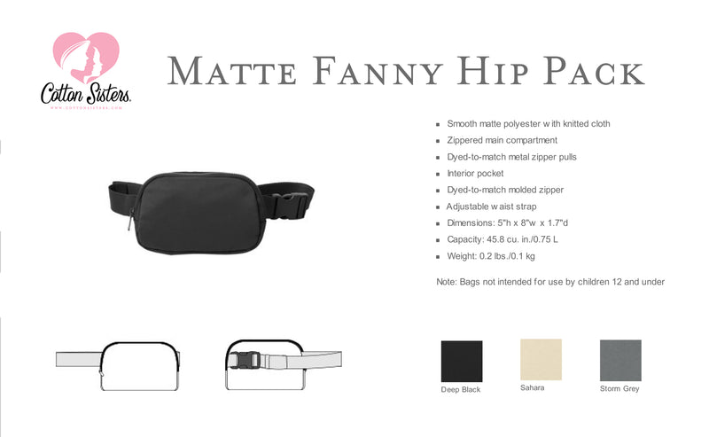 National Charity League of Northern Westchester Fanny Pack - NCL Icon Logo Matte Hip Pack