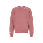 Brentwood Sunshine Chainstitch Luxe Fleece Sweatshirt - MAUVE - Youth