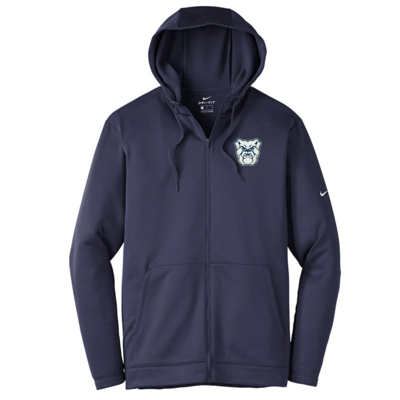 Butler University Nike Therma-FIT Full Zip Fleece Hoodie