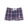 NCL Pajama Shorts - Navy & Pink Plaid - Stanford Hills