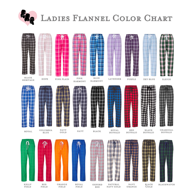 National Charity League Ladies Flannel Pants - NCL Plaid Pjs