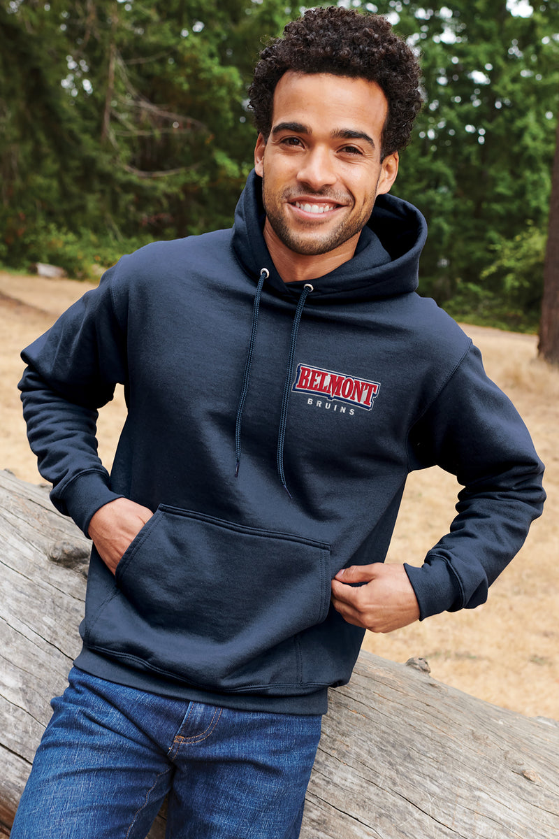 Belmont University Bruins Hooded Sweatshirt Embroidered with Choice of Logo