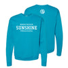 Brentwood Sunshine Adult Printed Crewneck in Teal