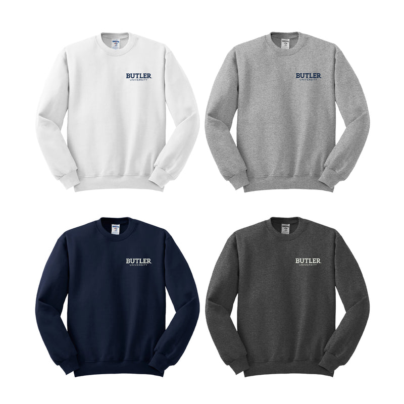 Butler University Crewneck Sweatshirt Embroidered with Choice of Logo