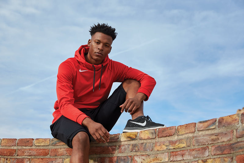 Samford Model Samford University Bulldog Nike Therma-FIT Hooded Fleece Pullover ...