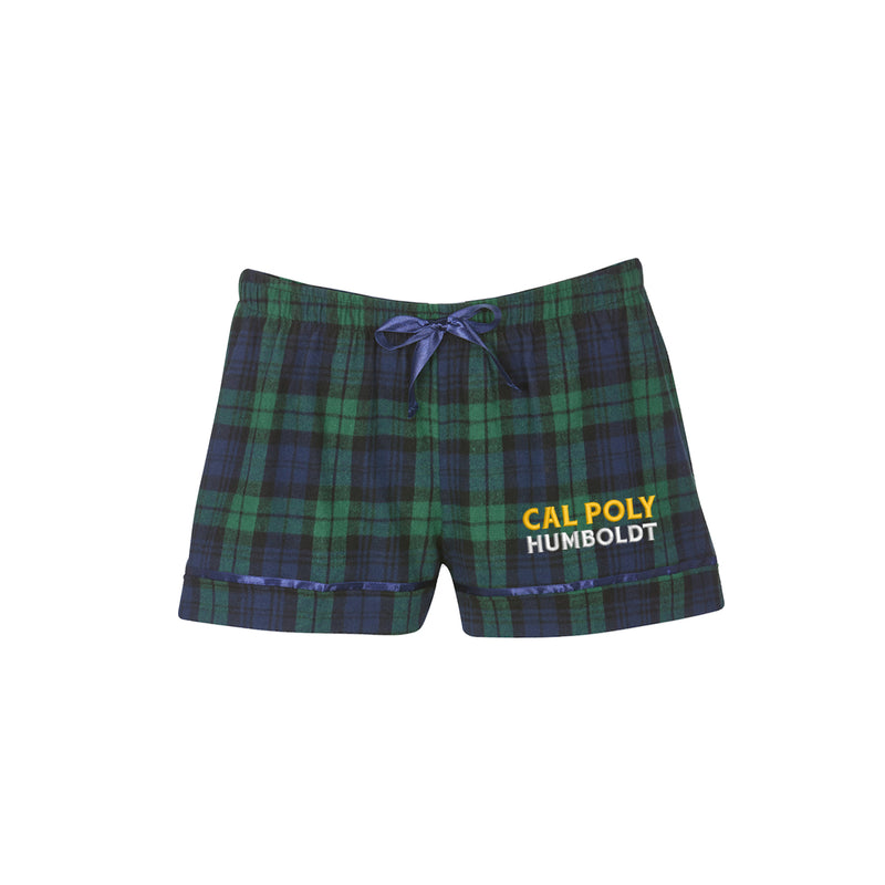 Cal Poly Humboldt Flannel Boxers - Ladies