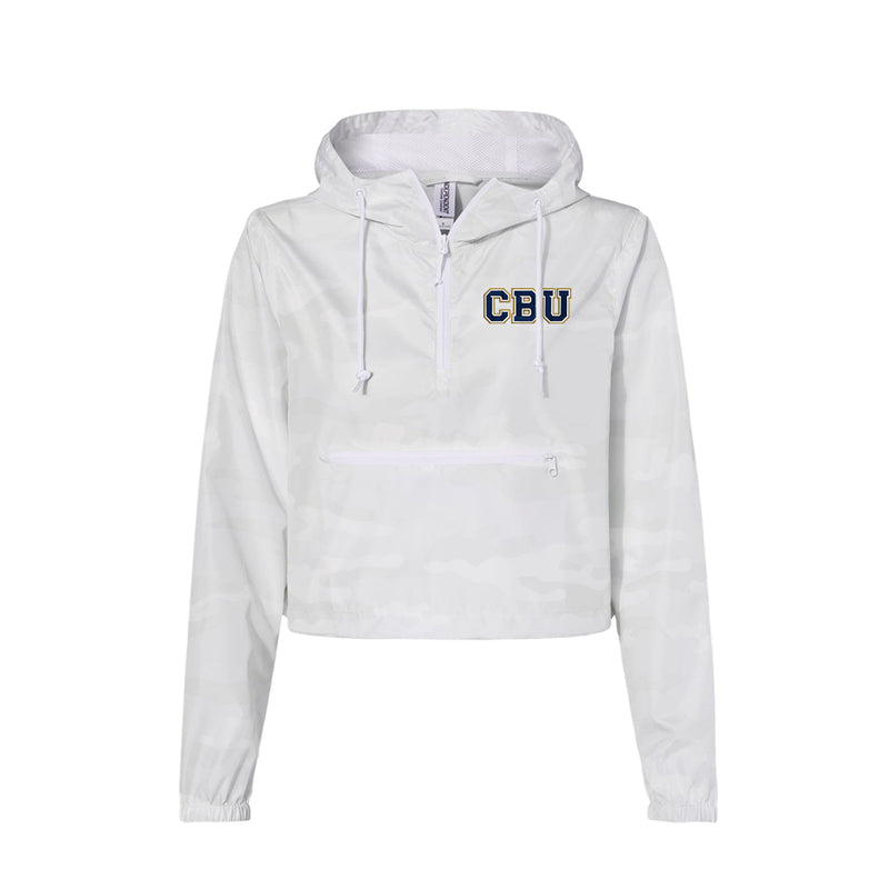 California Baptist University Crop Windbreaker -Embroidered Choice of Logo