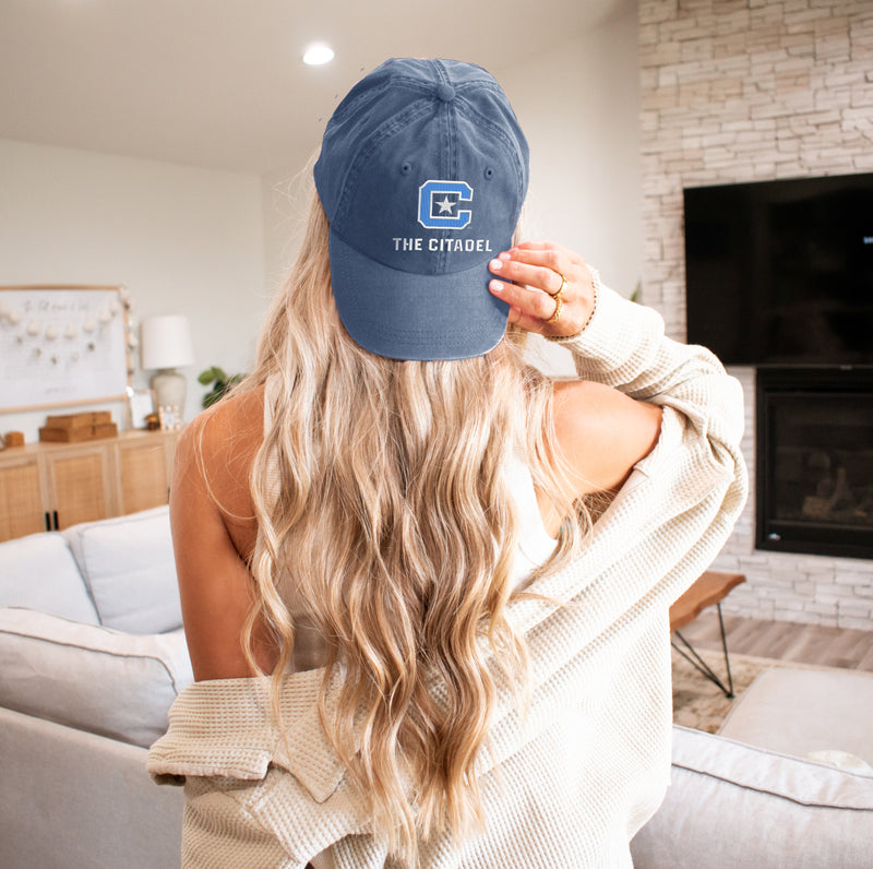 The Citadel Vintage Beach Washed Hat