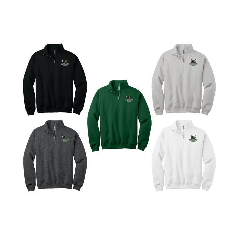 Cleveland State Embroidered QuarterZip Pullover Sweatshirt
