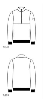 Samford University Sport Specific Nike Club Fleece Half-Zip Sweatshirt - Choice of Sport - Navy