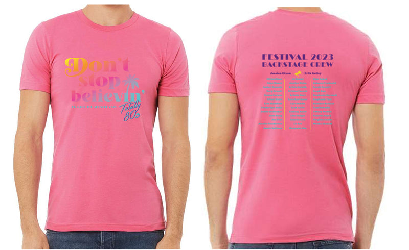 St. Paul the Apostle Totally 80's - COMMITTEE T-Shirt - Don't Stop Believin'