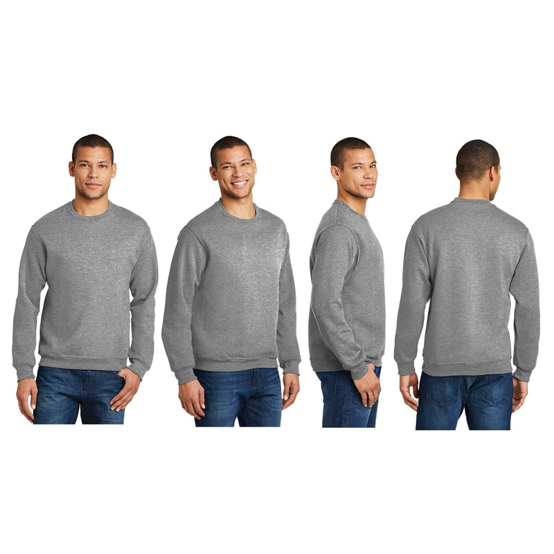 Crewneck sweatshirt 4 angles of model