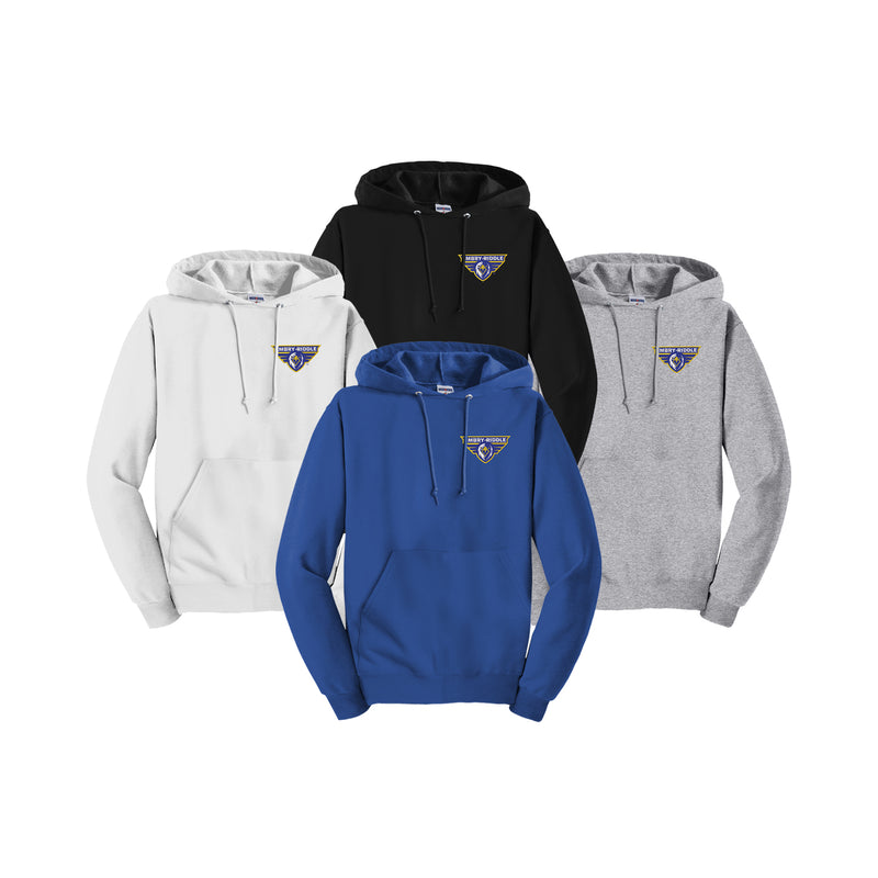 Embry-Riddle Aeronautical University Embroidered Hooded Pullover Sweatshirt