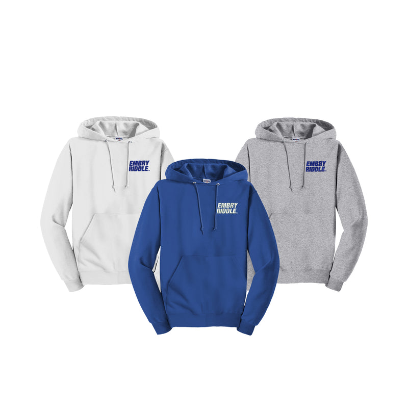 Embry-Riddle Aeronautical University Embroidered Hooded Pullover Sweatshirt