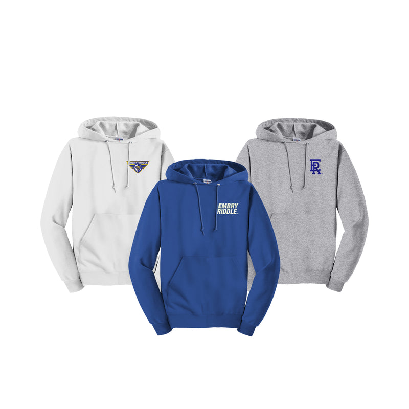 Embry-Riddle Aeronautical University Embroidered Hooded Pullover Sweatshirt