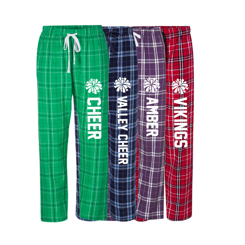 Cheer Pom Pom Flannel Pants