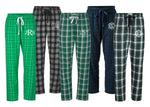 Monogrammed Christmas Holiday Flannel Pants