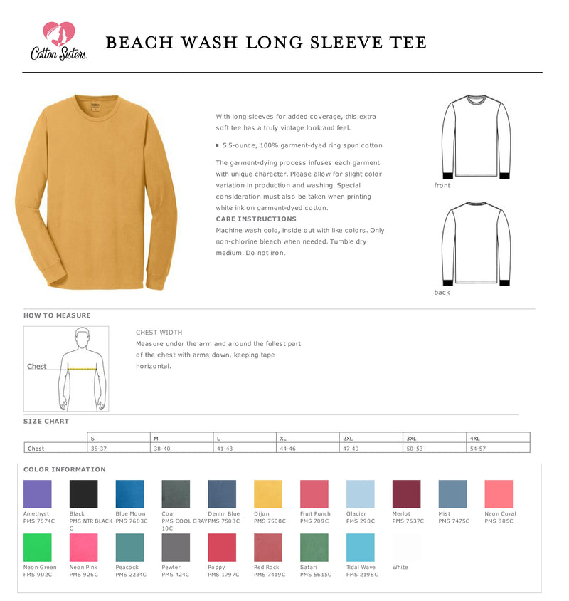 National Charity League Beach Wash Long Sleeve Tee - San Dieguito Chapter