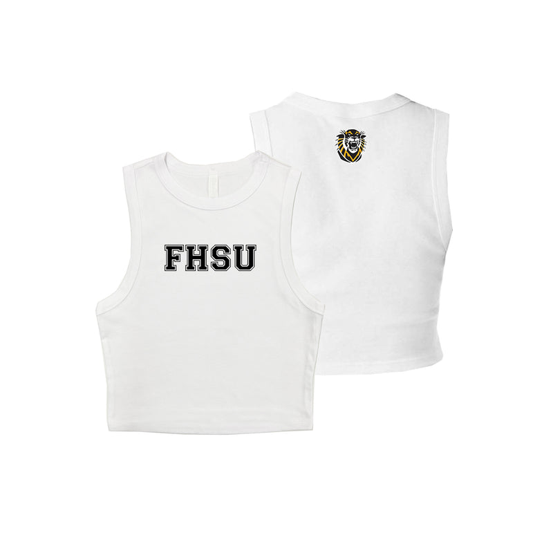 Fort Hays State University Cropped Fitted Tank Top