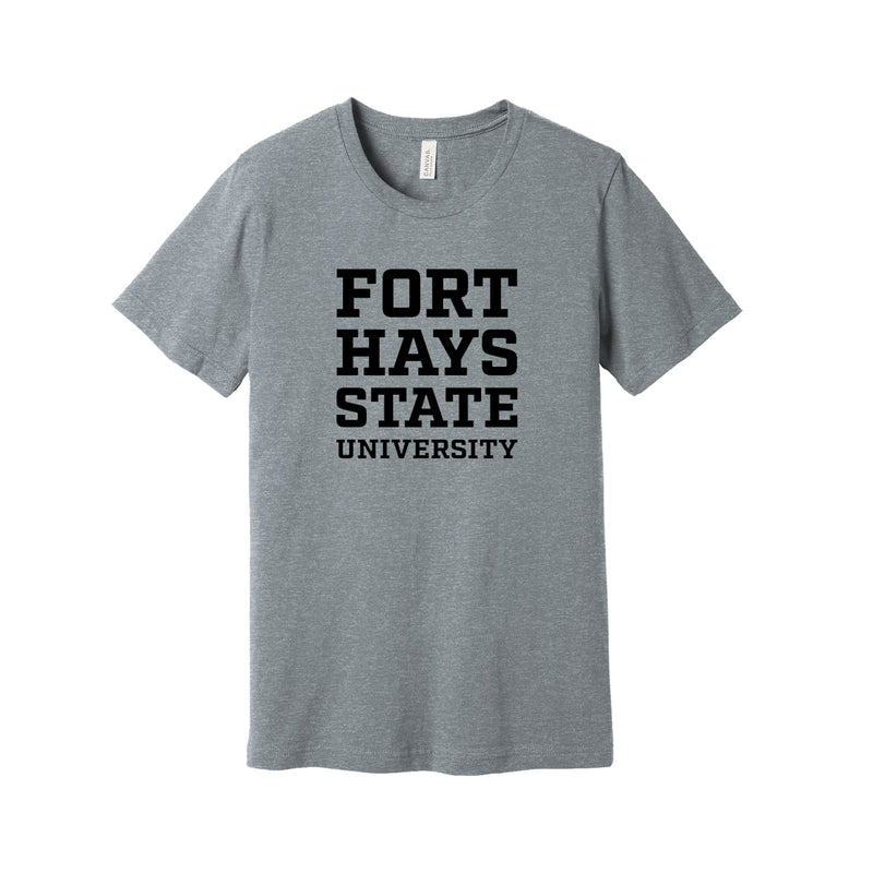 Fort Hays State University Stacked Logo Tshirt