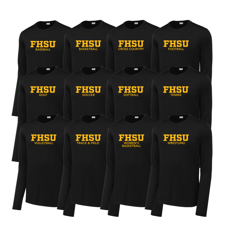 FHSU Long Sleeve Performance Tee - Choice of Sport