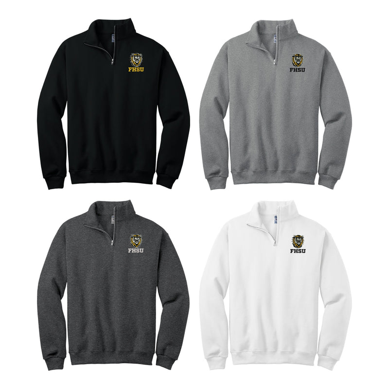 Fort Hays State University Tiger Sweatshirt - Embroidered Quarter Zip