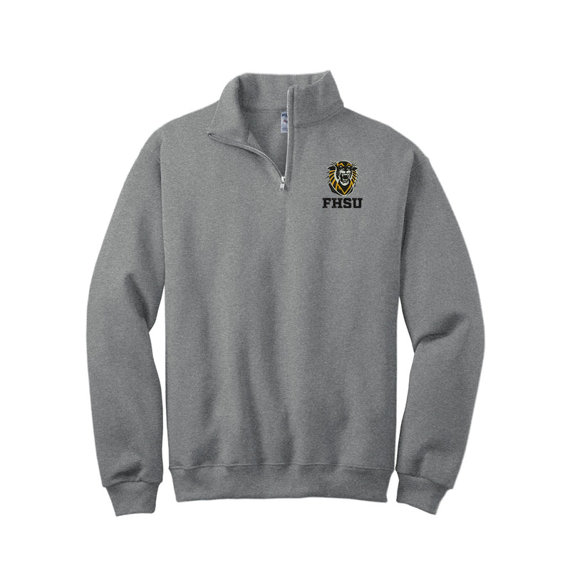 Fort Hays State University Tiger Sweatshirt - Embroidered Quarter Zip