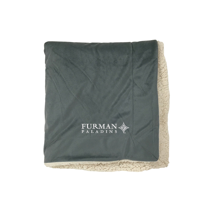 Furman University Sherpa Lined Blanket