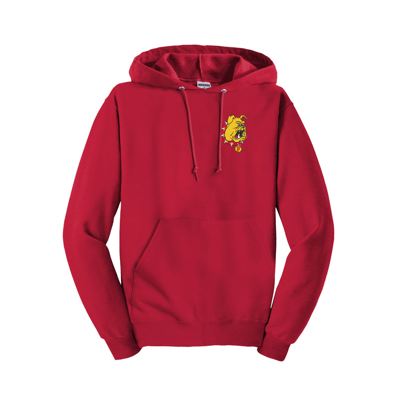 Ferris State Bulldog Embroidered Hooded Pullover Sweatshirt