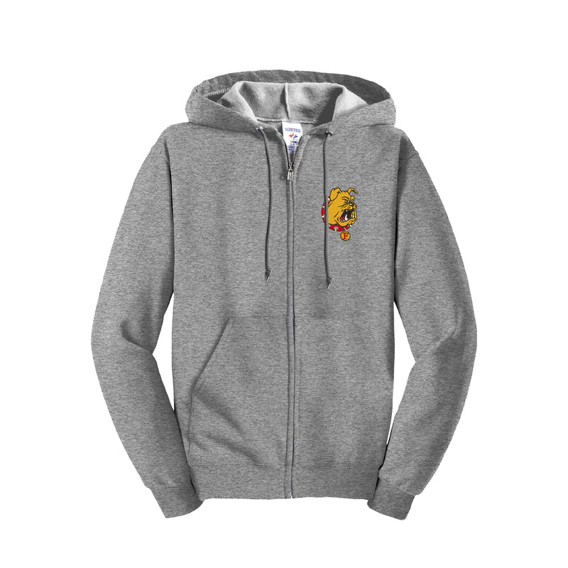 Ferris State Bulldog Zip-Up Hoodie