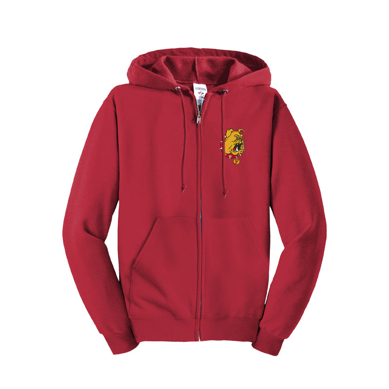 Ferris State Bulldog Zip-Up Hoodie