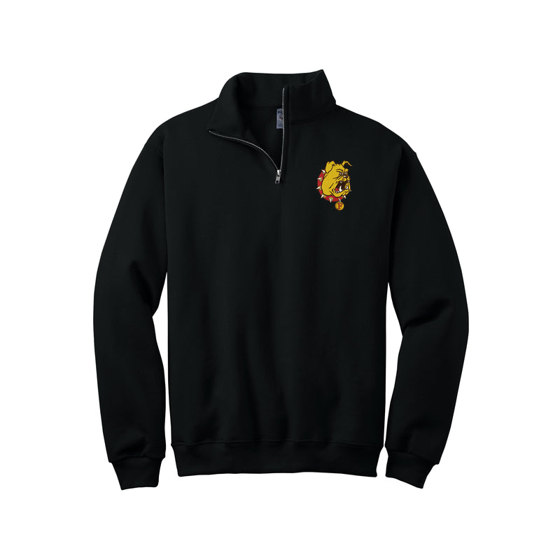 Ferris State Bulldog Embroidered QuarterZip Sweatshirt
