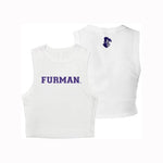 Furman University Cropped Fitted Tank Top