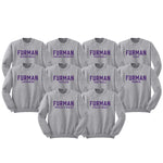 Furman Sport Specific Crewneck -Athletic Grey