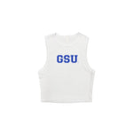 Georgia State University Cropped Fitted Tank Top