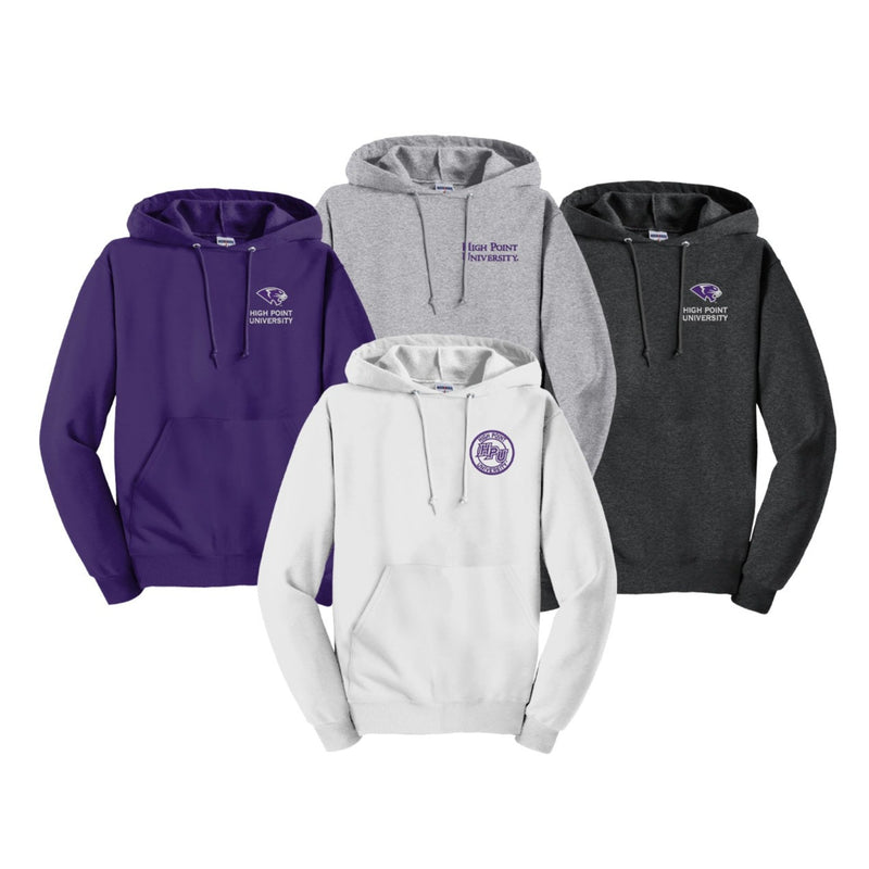 High Point University Embroidered Hooded Pullover Sweatshirt