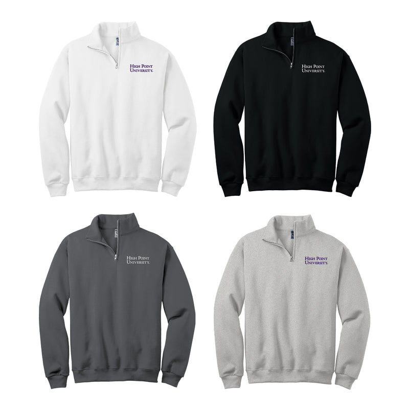 High Point University Quarter Zip Sweatshirt - Embroidered Choice of Logo