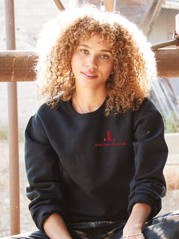Junior League of Greenwich Crewneck Sweatshirt - Greenwich Logo