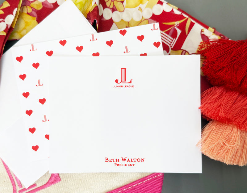 Junior League Notecard Pack of 100 - Personalized