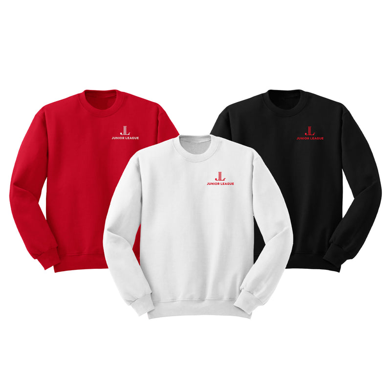 Junior League Crewneck Sweatshirt - Embroidered JL Logo