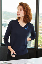 Junior League of Minneapolis V-Neck Sweater - JL Icon Minneapolis