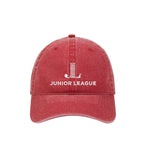Junior League of Texarkana Beach Washed Low Profile Baseball Cap - JL Logo Hat