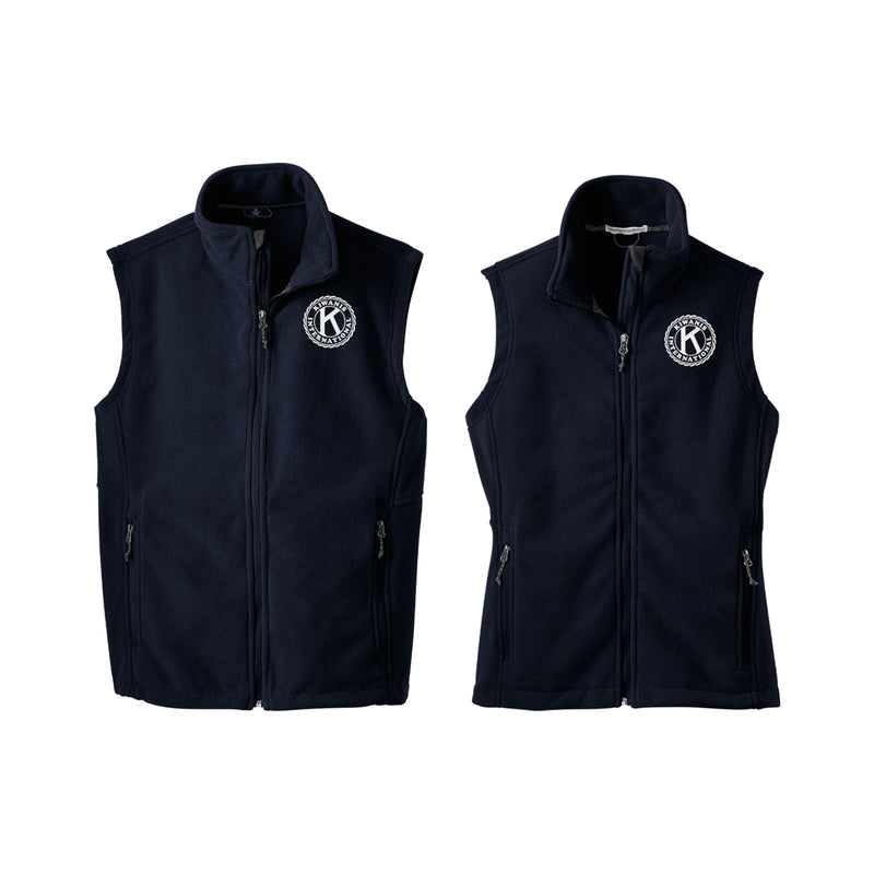 Kiwanis International Men's Fleece Vest - Embroidered Kiwanis Seal