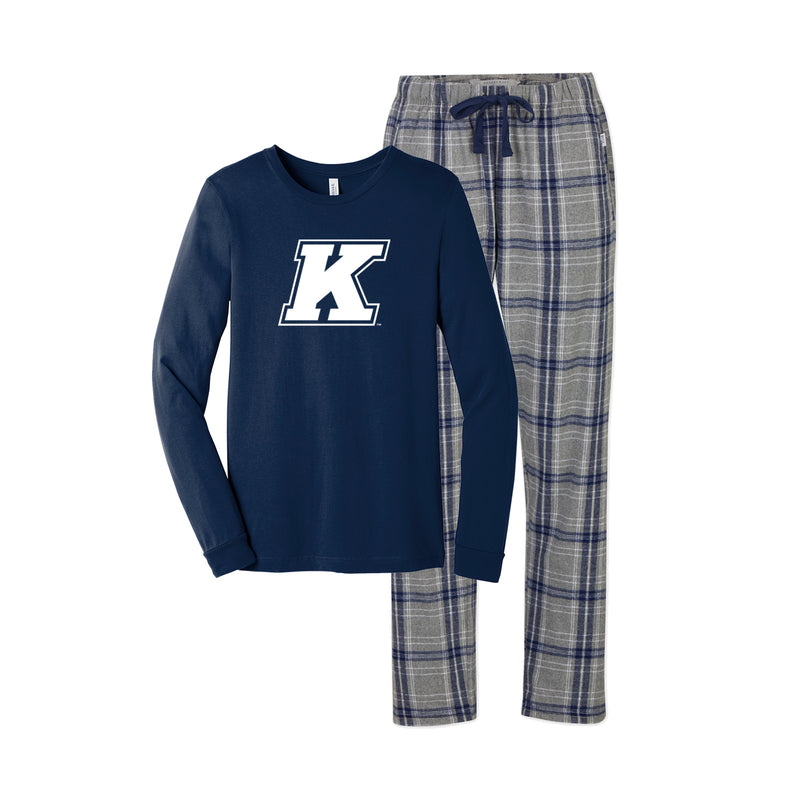 Kent State University Flannel Pajama Set - Unisex Sizing