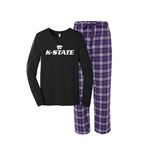 Kansas State Flannel Pj Set -  K-STATE Logo