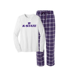 Kansas State Flannel Pj Set -  K-STATE Logo