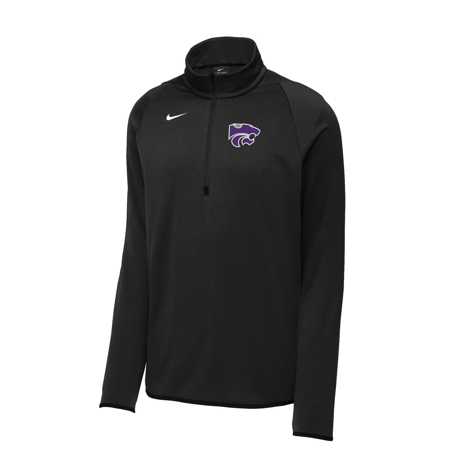 Nike Kansas State Wildcats Hooded Quarter-Zip Pullover