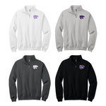 Kansas State Quarter Zip Sweatshirt with choice of Logo