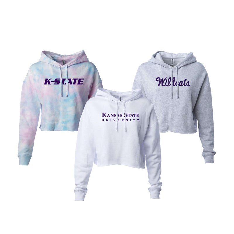 Kansas State University Cropped Hooded Sweatshirt